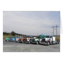 8 Kenworth W900As Note Card