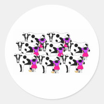 8 Maids Milking Stickers