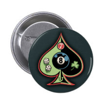 8 of Spades Button