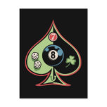 8 of Spades Postcard