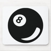 8 pool billiard ball black billiards mouse pads
