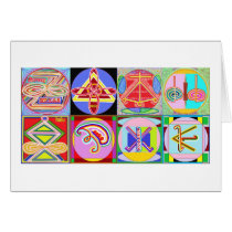 8 PURE Karuna REIKI Signs by Navin Joshi Cards