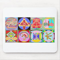 8 PURE Karuna REIKI Signs by Navin Joshi Mouse Pad