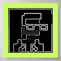 8Bit Glow Print