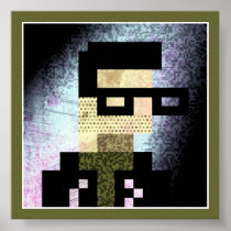 8Bit Grunge Print