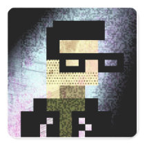 8Bit Grunge Sticker