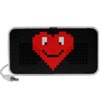 8bit Heart Face Travelling Speaker