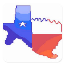 8Bit Texas Stickers