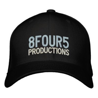8four5 productions hat embroidered baseball cap by kmiTVsooGood