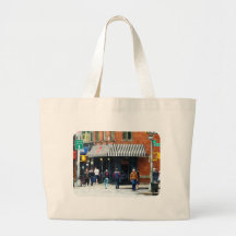 8th Ave. and W 22nd Street, Chelsea Tote Bags