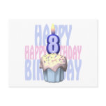 8th Birthday Cupcake Birthday Post Card