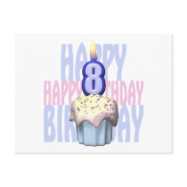 8th Birthday Cupcake Birthday