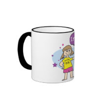 8th Birthday Girl mugs