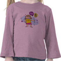 8th Birthday Girl t-shirts