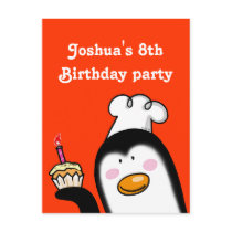 8th birthday party personalised invitations