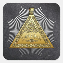 8th Degree: Intendant of the Building Square Stickers