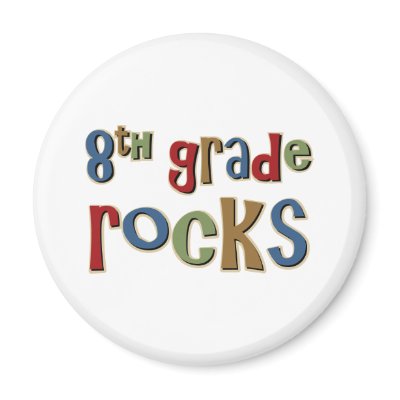 8th Grade Rocks Eighth Magnets by TeeShirtsTShirts
