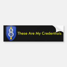 8th Infantry Division Bumper Stickers