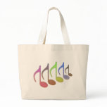 8th Note Reversed Small Canvas Bags