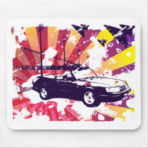900 turbo convertible grunge mousepad  sunset