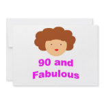 90 and Fabulous Personalized Announcement