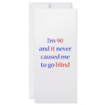 90 Never gone blind rack cards
