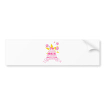 90 Year Old Birthday Cake Bumper Sticker