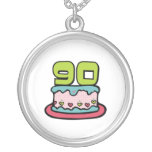 90 Year Old Birthday Cake Necklaces