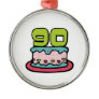 90 Year Old Birthday Cake Christmas Ornaments