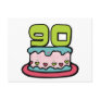 90 Year Old Birthday Cake Postcards
