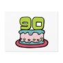 90 Year Old Birthday Cake Postcard