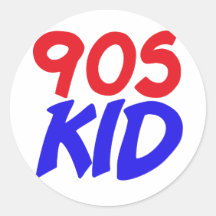 90s Kid Round Stickers