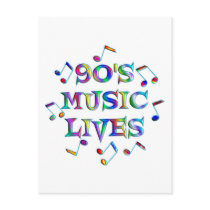 90s Music Lives Post Card