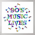 90s Music Lives Print