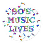 90s Music Lives Sticker