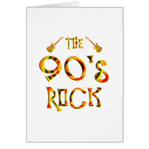 90's Rock Greeting Card