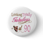 90th Birthday Buttons
