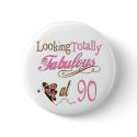90th Birthday buttons