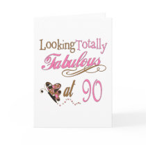 90th Birthday Greeting Card