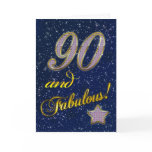 90th birthday for someone Fabulous Greeting Card