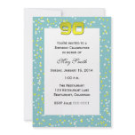 90th Birthday Invitation -- Confetti