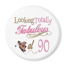 90th Birthday Fridge Magnets