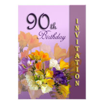 90th birthday party invitation