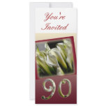 90th Birthday Party Invitation - Calla lilies