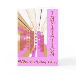 90th Birthday Party Invitation Card