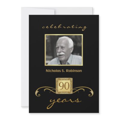 90th Birthday Party Invitations - Add your photo by SquirrelHugger