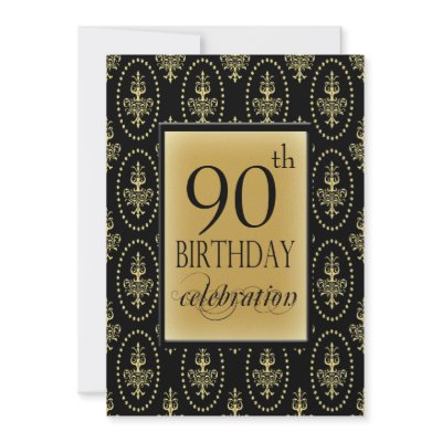 90th Birthday Party Personalised Invitation by NightSweatsDiva