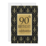 90th Birthday Party Personalised Invitation