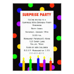 90th Surprise Birthday Party Invitation -- Dots