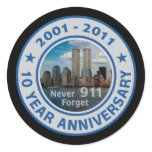 911 10 Year Anniversary stickers